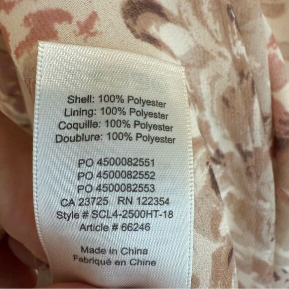 Wilfred Lourdes Pink Floral Print Long Sleeve Blouse - Picture 7 of 7